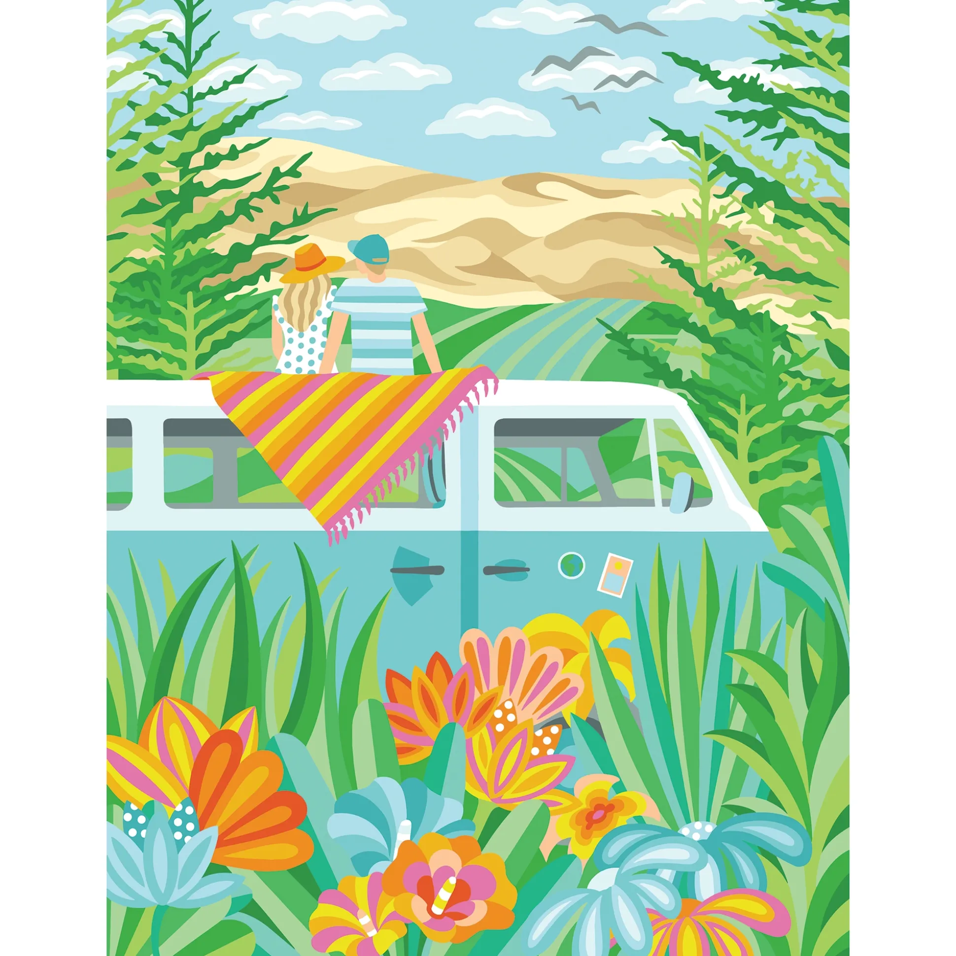 Adult Beginner Paint-by-Numbers Kit