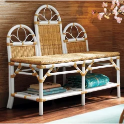 Aisyah Rattan Bench