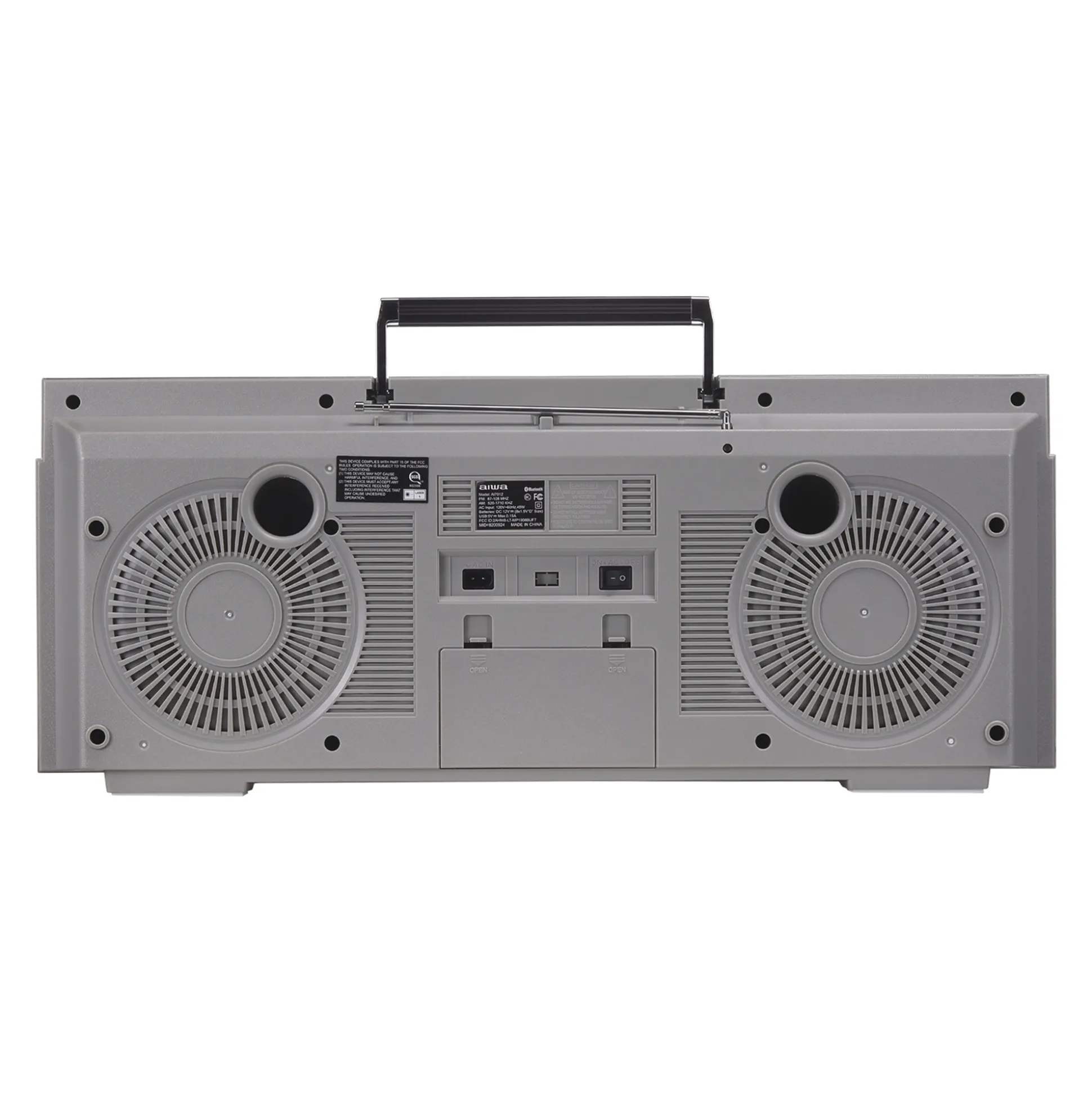 AIWA Retro Bluetooth Boom Box with CD & Cassette Player