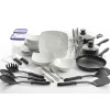 All U Need 45-Piece Combo Cookware & Dinnerware Set