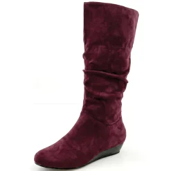 Amanda D'Laurie Tall Scrunch Boot: Rich Suede Look with 1