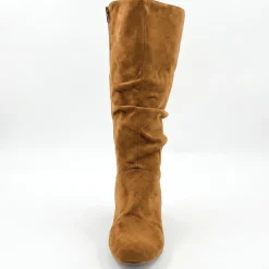 Amanda D'Laurie Tall Scrunch Boot: Rich Suede Look with 1