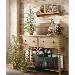Amber Beaded Console Table