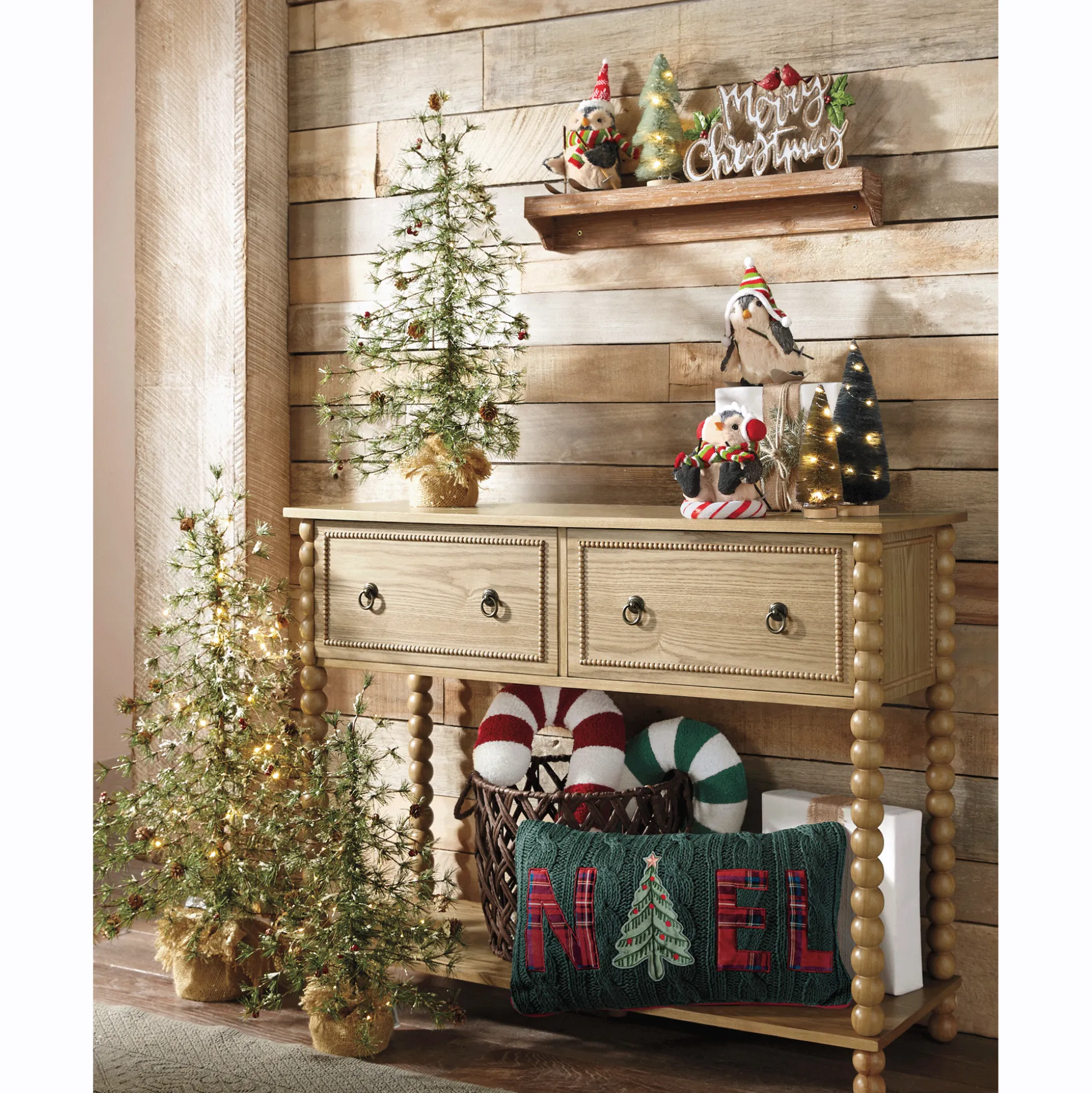 Amber Beaded Console Table