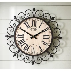Amery Scroll Wall Clock