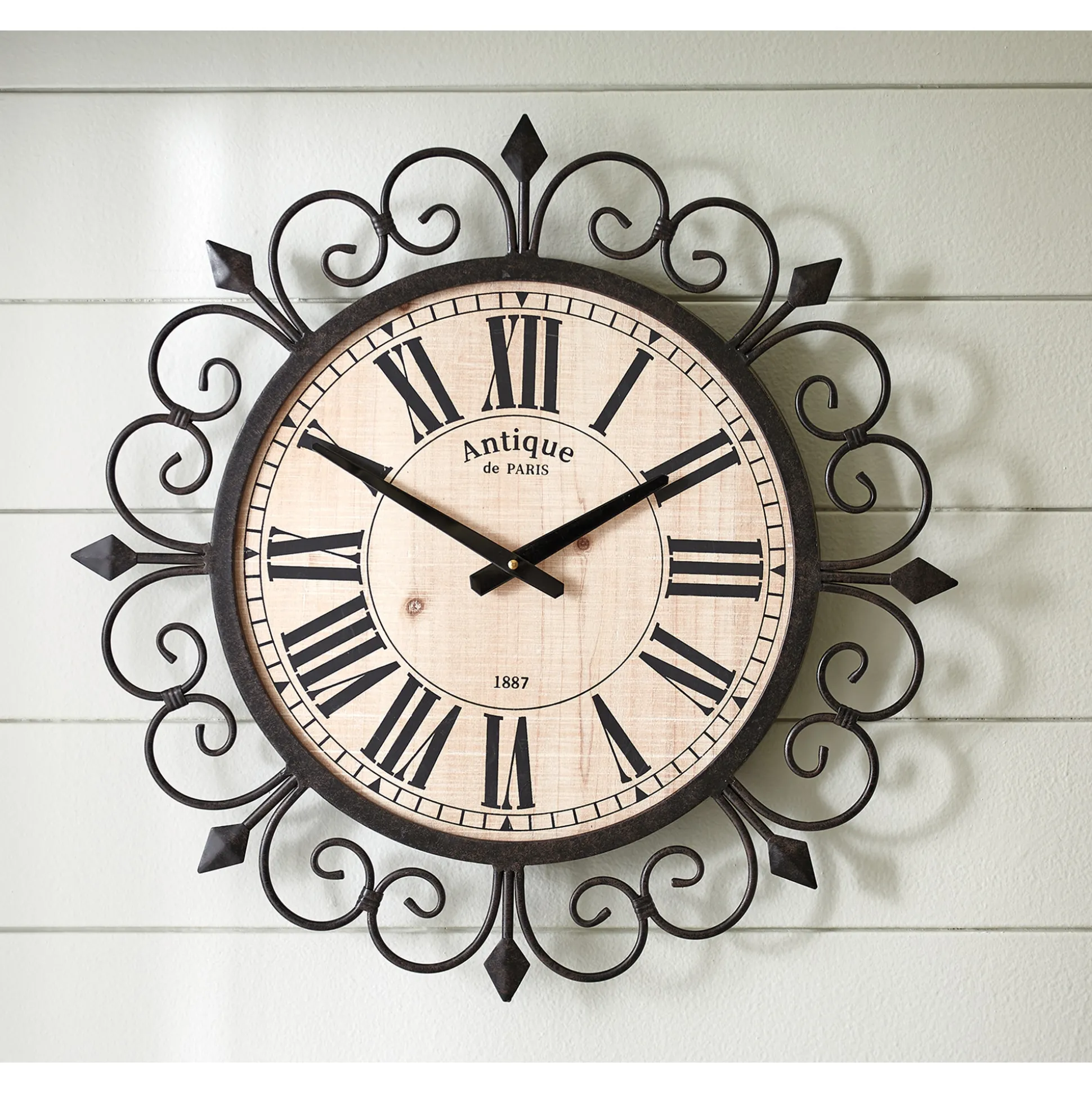 Amery Scroll Wall Clock