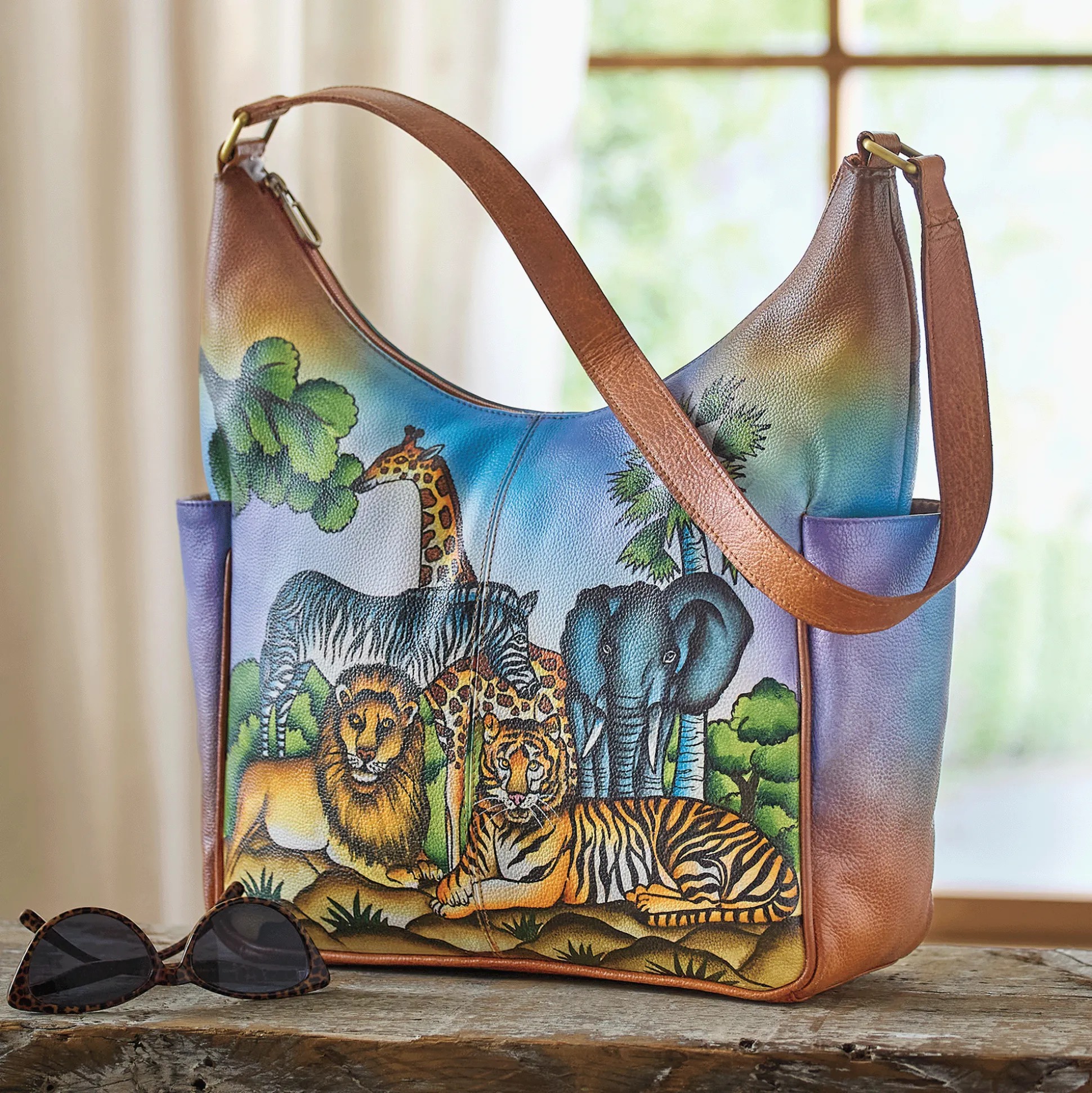 Animal Kingdom Hand-Painted Bag
