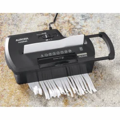 Aurora Mini 8-Sheet Paper Shredder without Basket