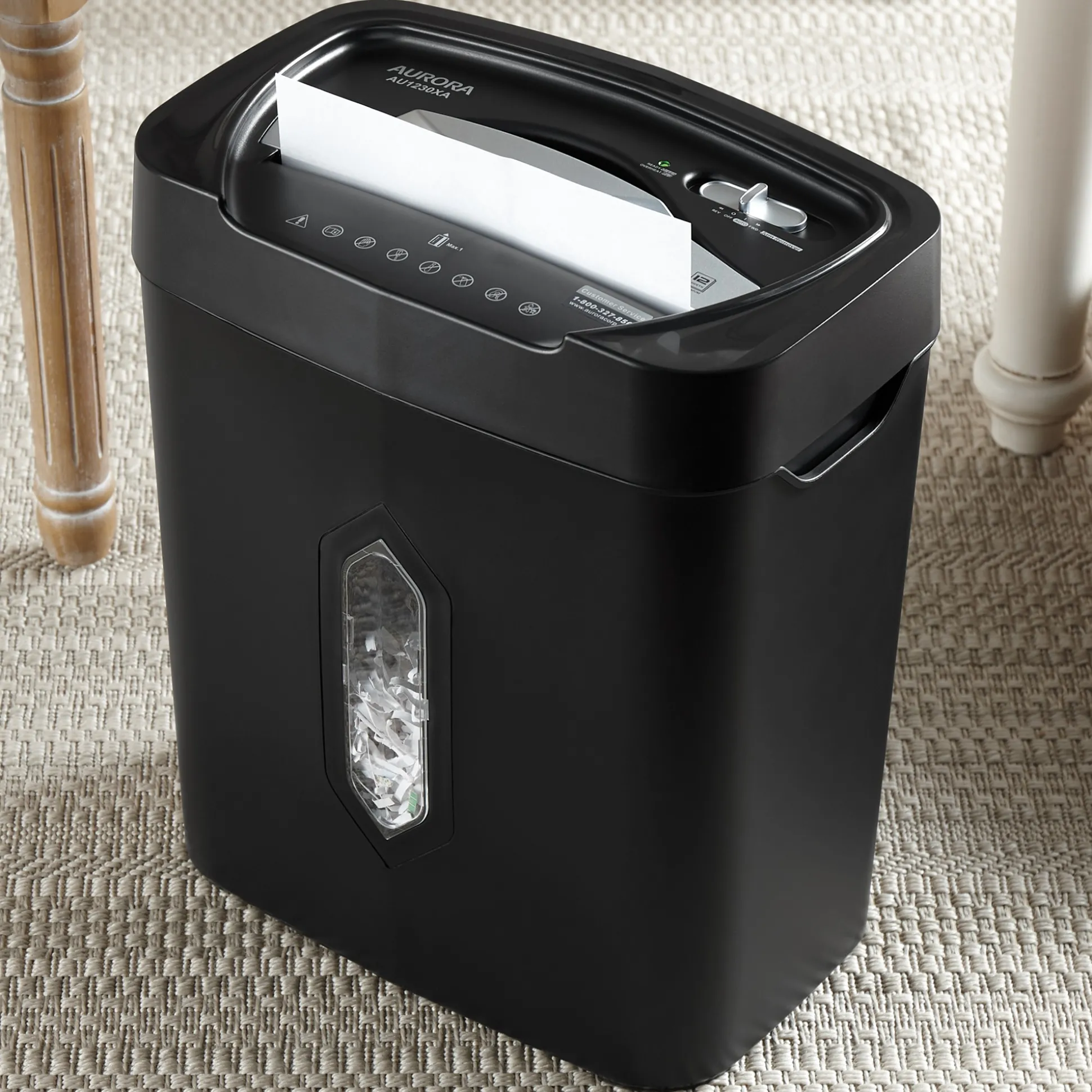 Aurora 12-Sheet Anti-Jam Crosscut Shredder