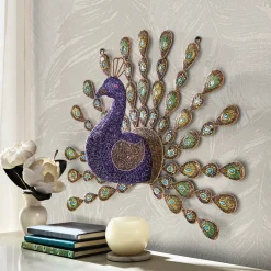Beaded Peacock Wall Décor