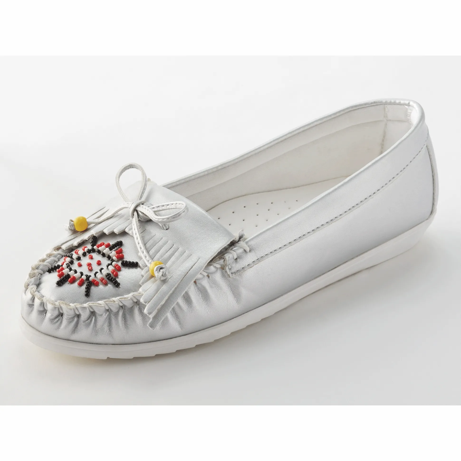 Beaded Women's Moccasin with Arch Support