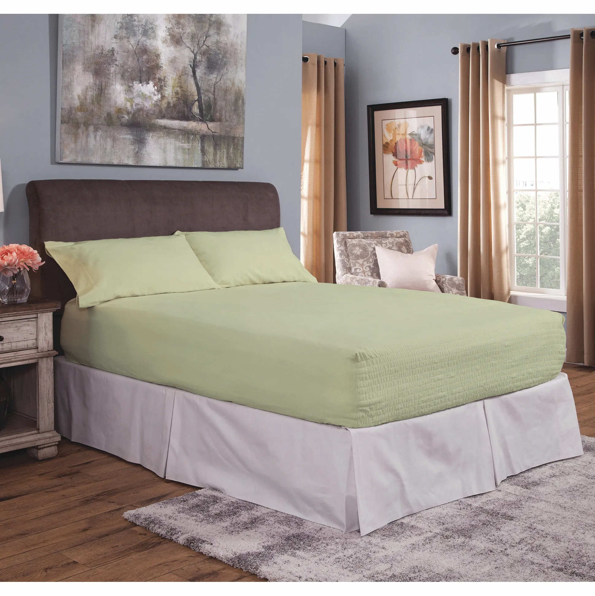 BedTite Solid Flannel Sheet Set