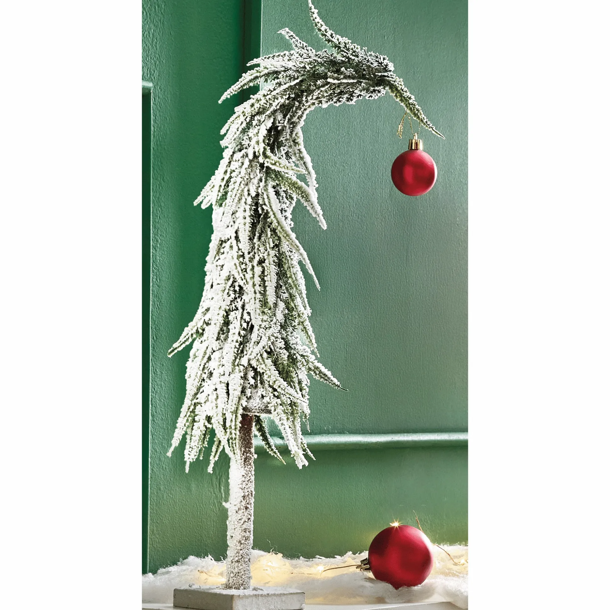 Bent-Top Snowy Evergreen Tree
