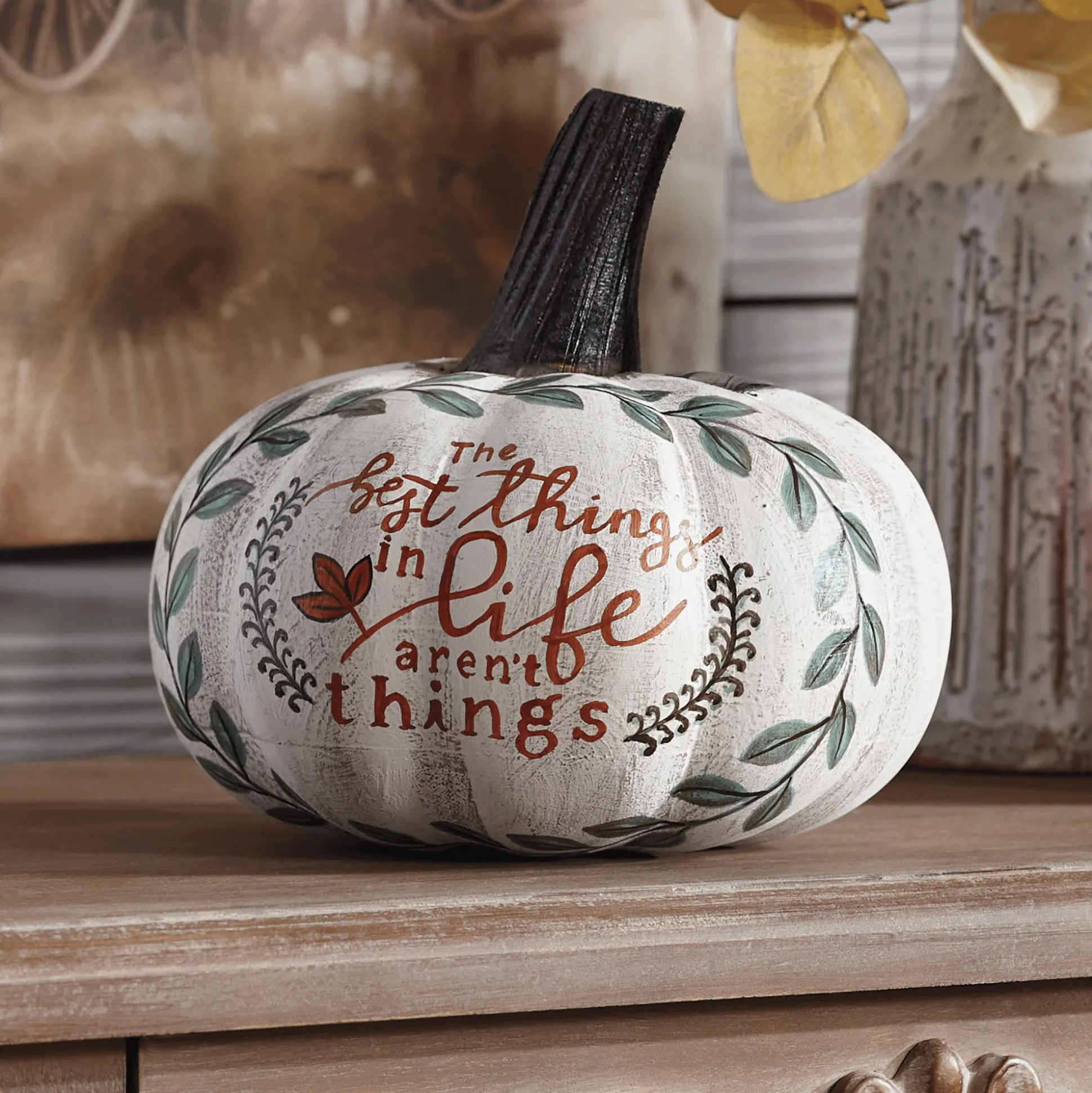 Best Things in Life Carved Pumpkin
