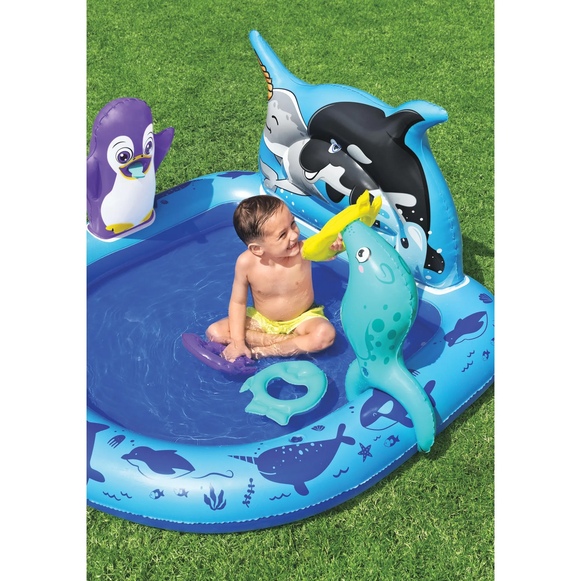 Bestway H2OGO! Polar Pals Kids Inflatable Water Play Center
