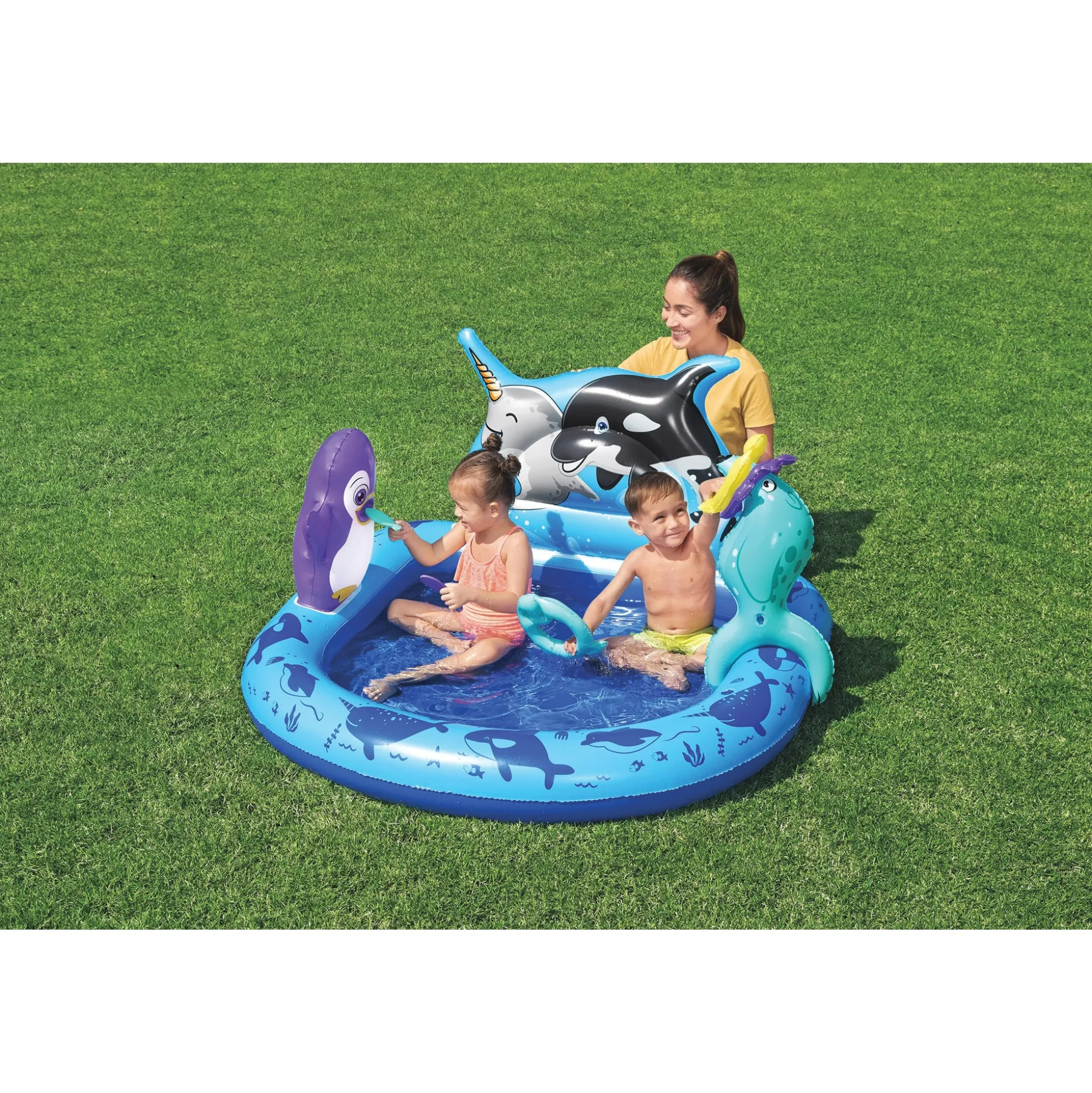 Bestway H2OGO! Polar Pals Kids Inflatable Water Play Center