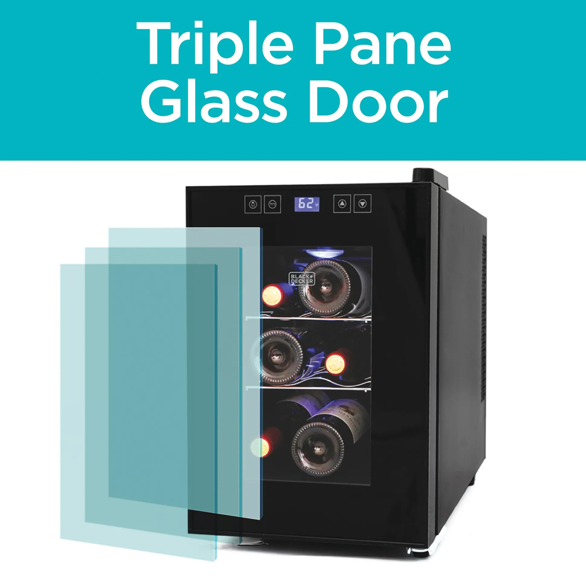 BLACK+DECKER Thermoelectric 6-Bottle Wine Cellar