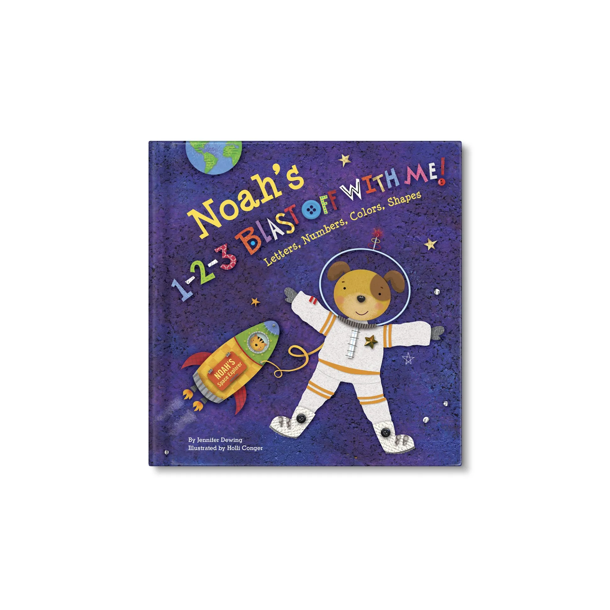 1-2-3 Blast Off With Me Personalized Board Book