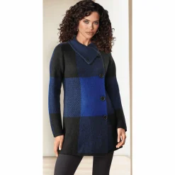Block Sweater Coat