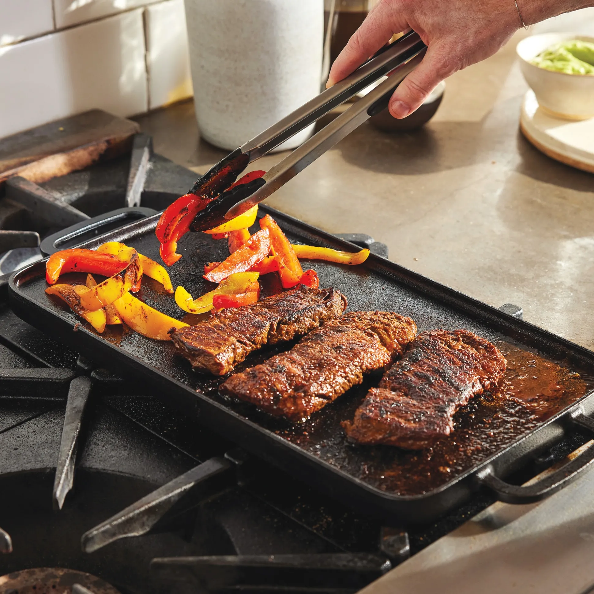 Bobby Flay by GreenPan Reversible Cast Iron Grill/Griddle Pan