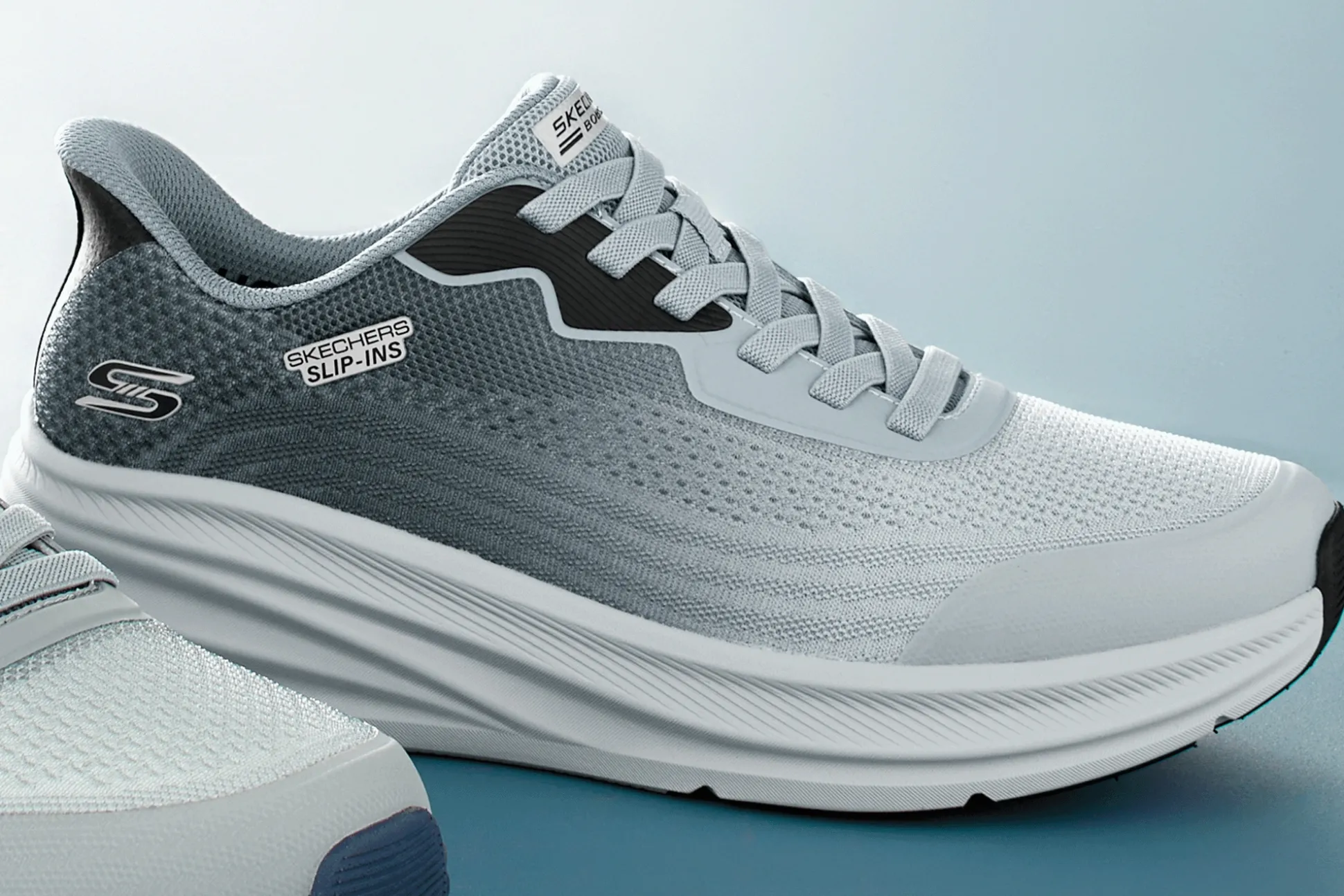 BOBS Men’s Slip-Ins Skillz Gradient Flow Shoe by Skechers