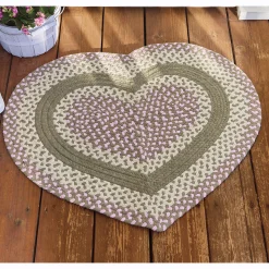 Braided Heart Mat