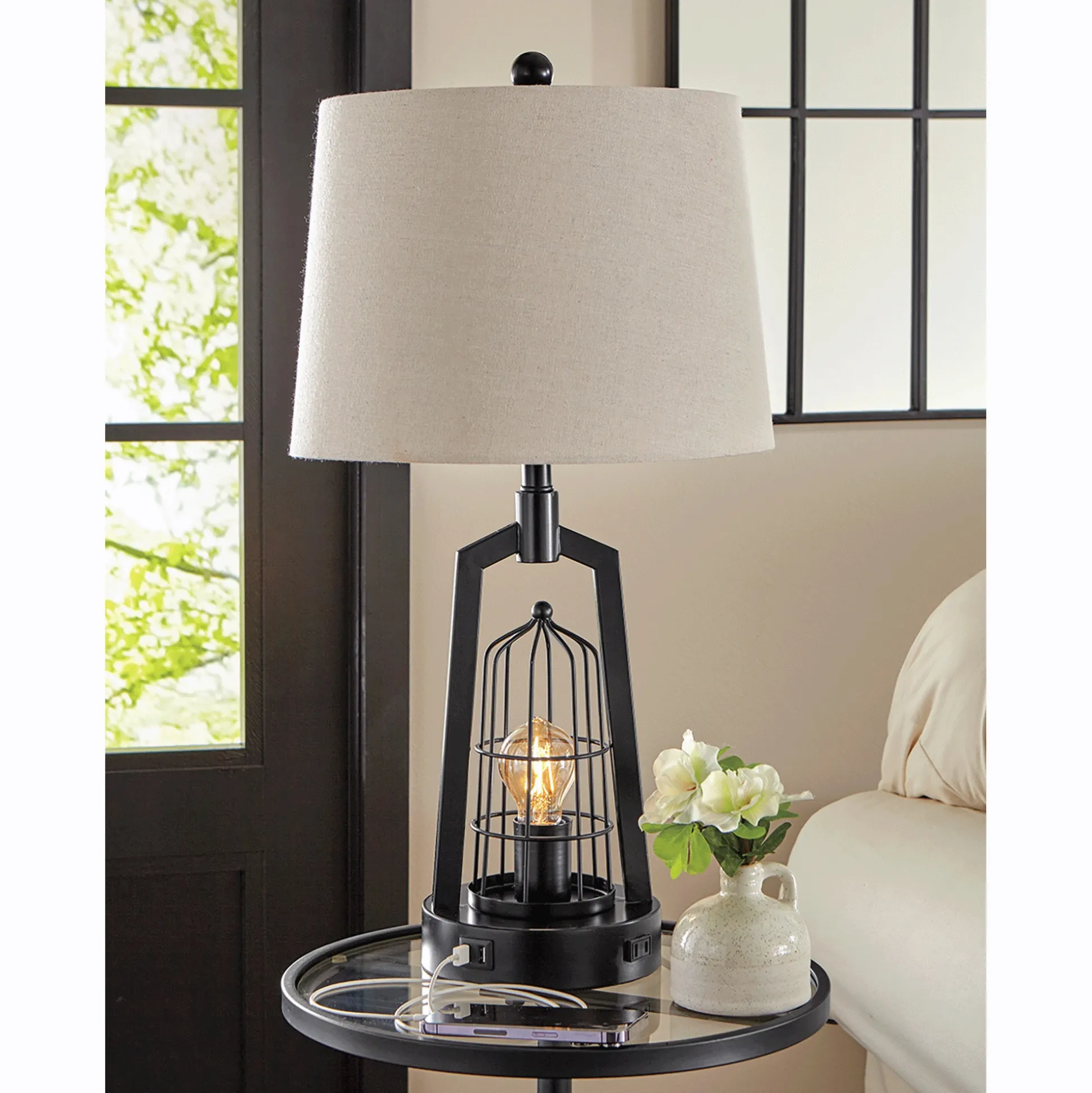 Bronn Caged Table Lamp