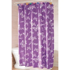 Butterfly Sentiments Shower Curtain