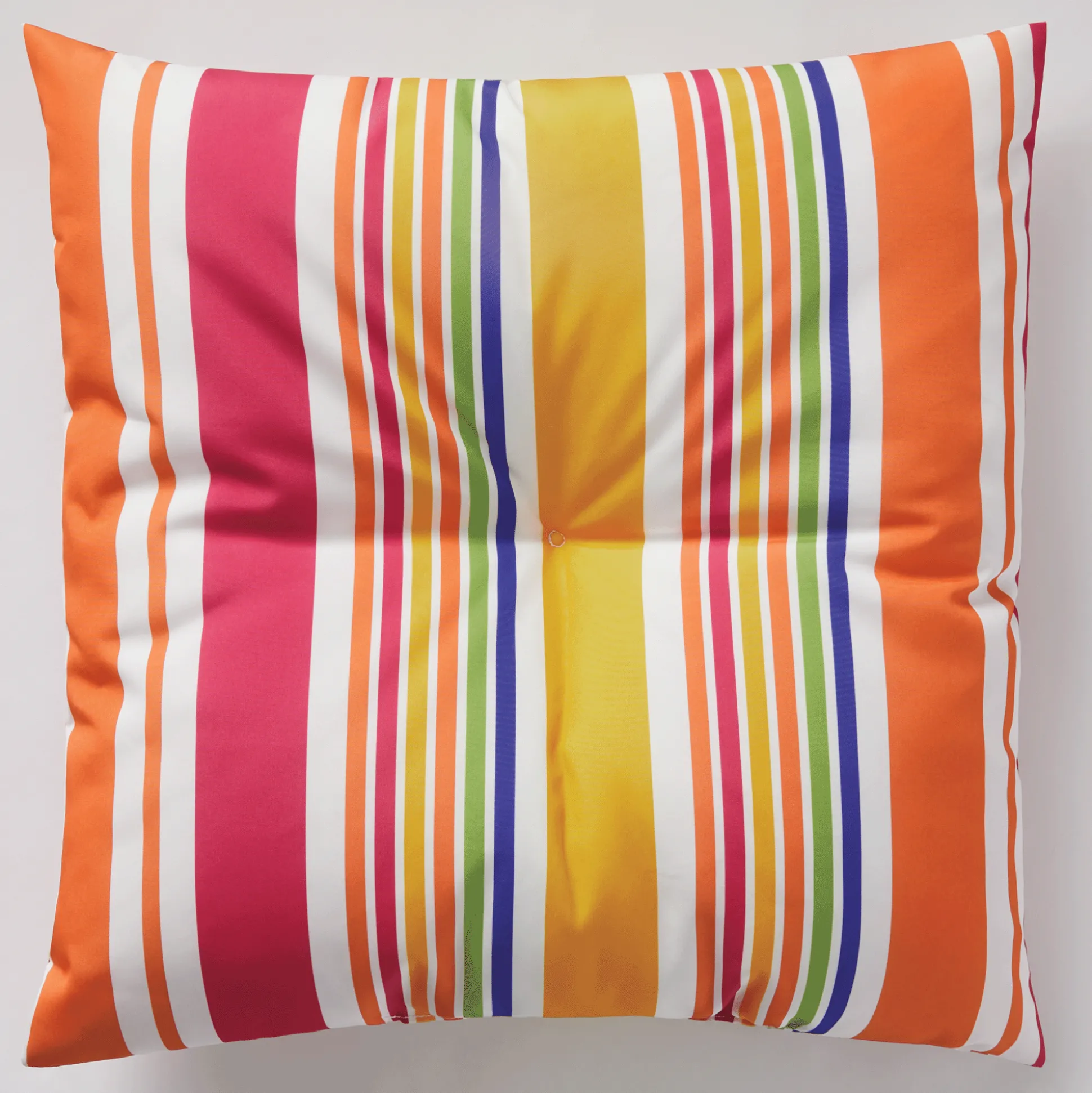 Button-Tufted Outdoor Pillow