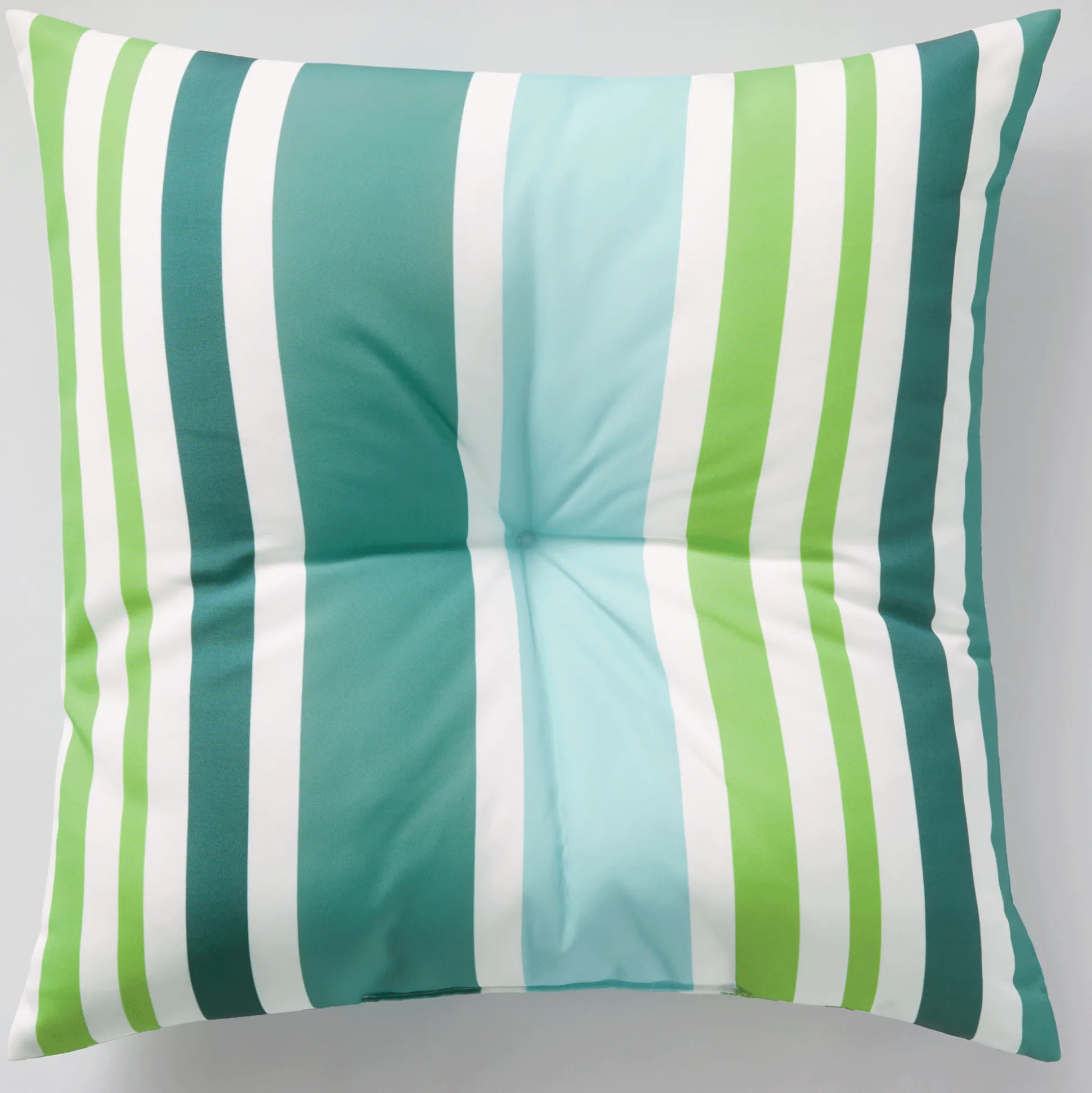 Button-Tufted Outdoor Pillow