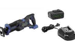 Buy All and Save Pack: Powr-Kraft 20V Reciprocating Saw with 4.0Ah Lithium-Ion Battery & Charger by Montgomery Ward
