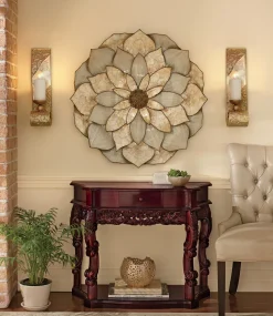 Capiz Wall Sconce Pair