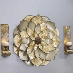 Capiz Wall Sconce Pair