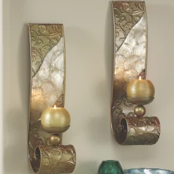 Capiz Wall Sconce Pair