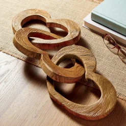 Carved Linked Hearts Décor