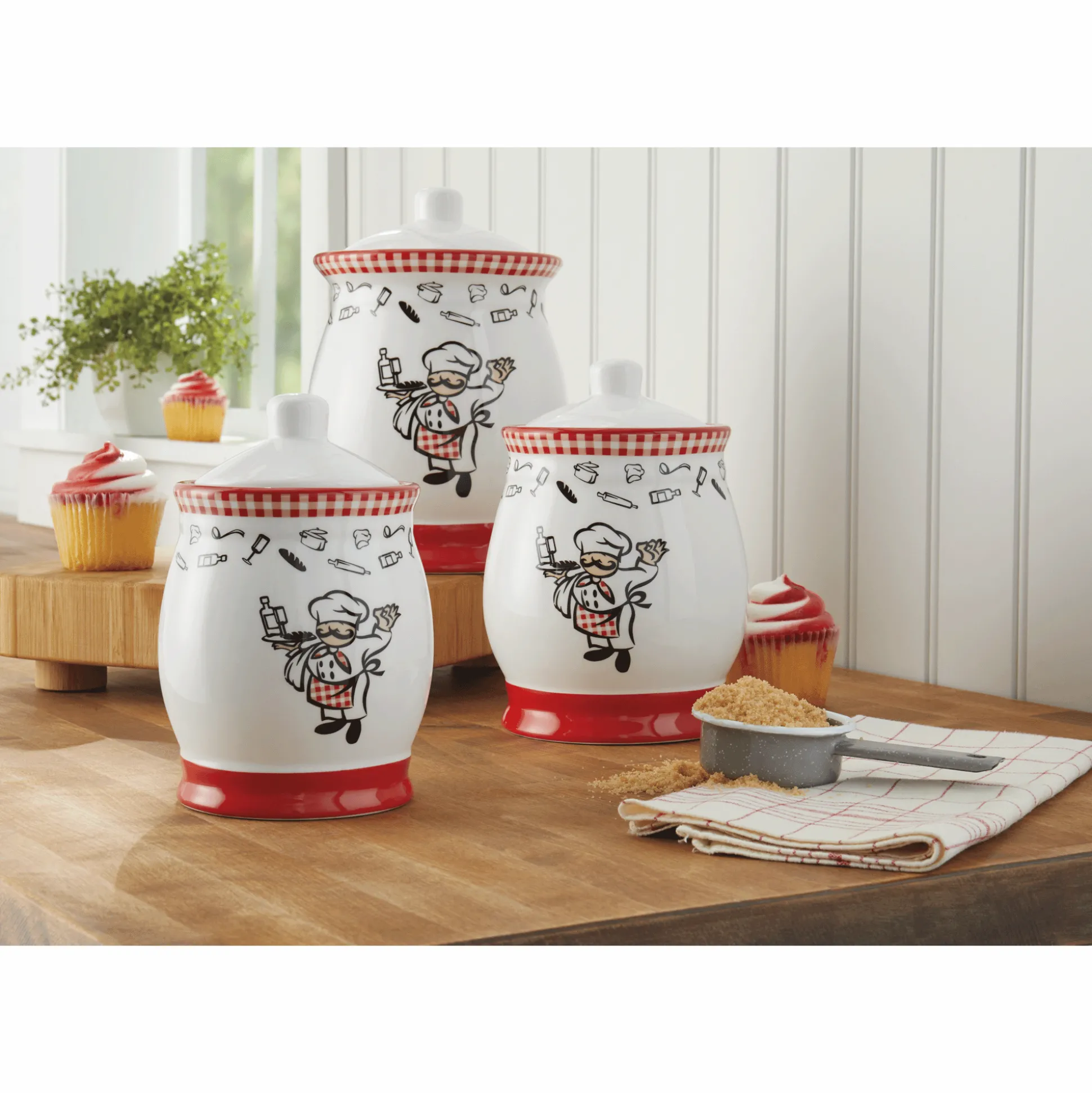 Chef 3-Piece Canister Set