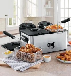 Chef Tested Double Tank Deep Fryer by Wards