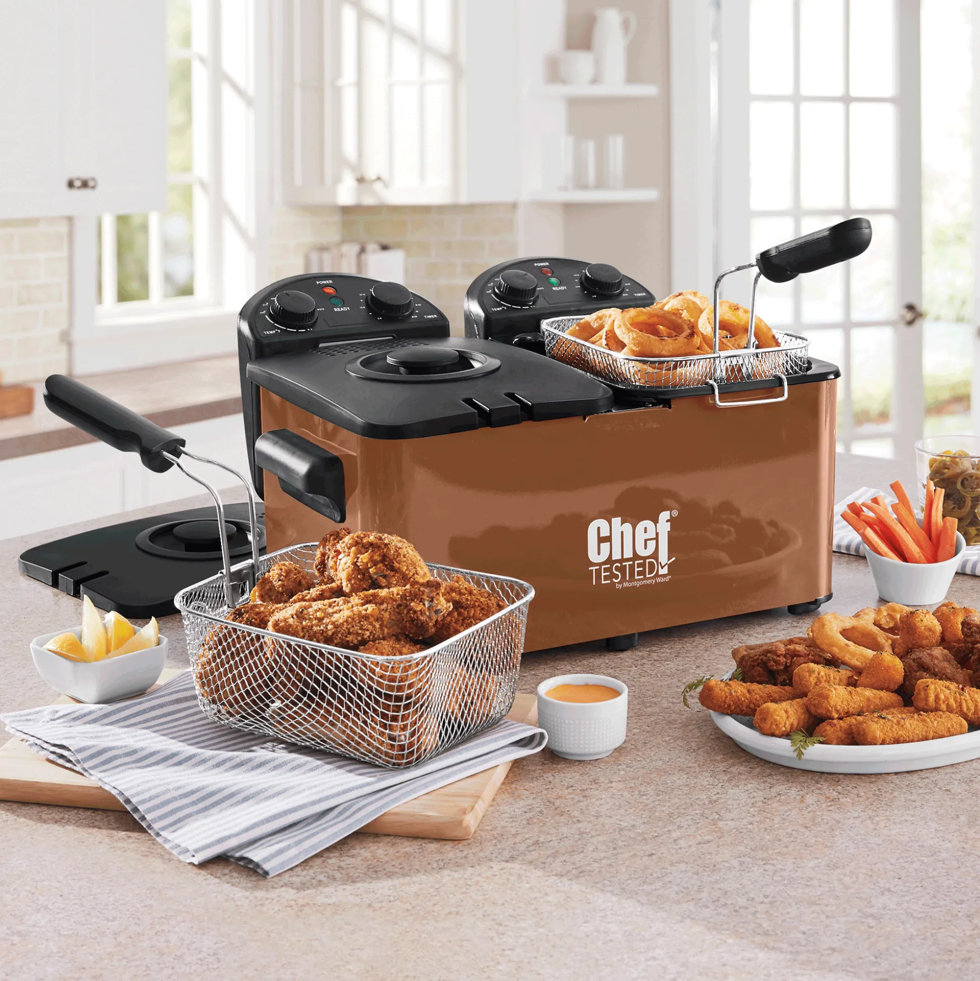 Chef Tested Double Tank Deep Fryer by Wards