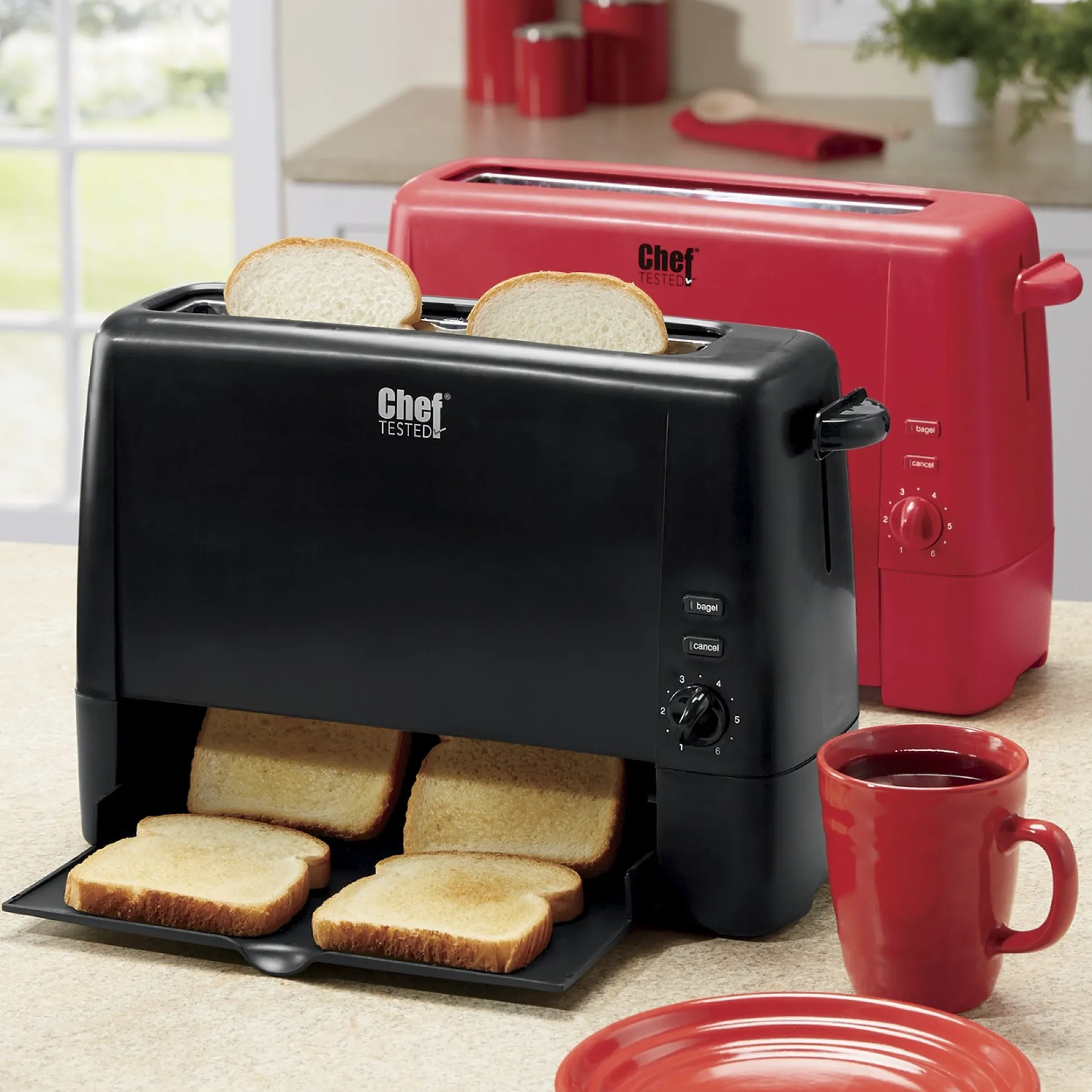 Chef Tested Quick Serve Slide-Out Toaster