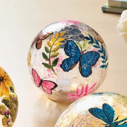 Choice of 3 Lit Glass Spring Orbs