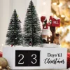 Christmas Countdown with Bottlebrush Trees