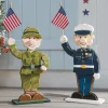 Chunk Wood Cutouts Military Figure