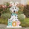 Chunky Wood Cutouts Lit Easter Dog