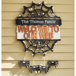 Chunky Wood Cutouts Welcome To Our Web Sign