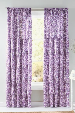 Clara 5-Layer Ruffle Floral Window Panel
