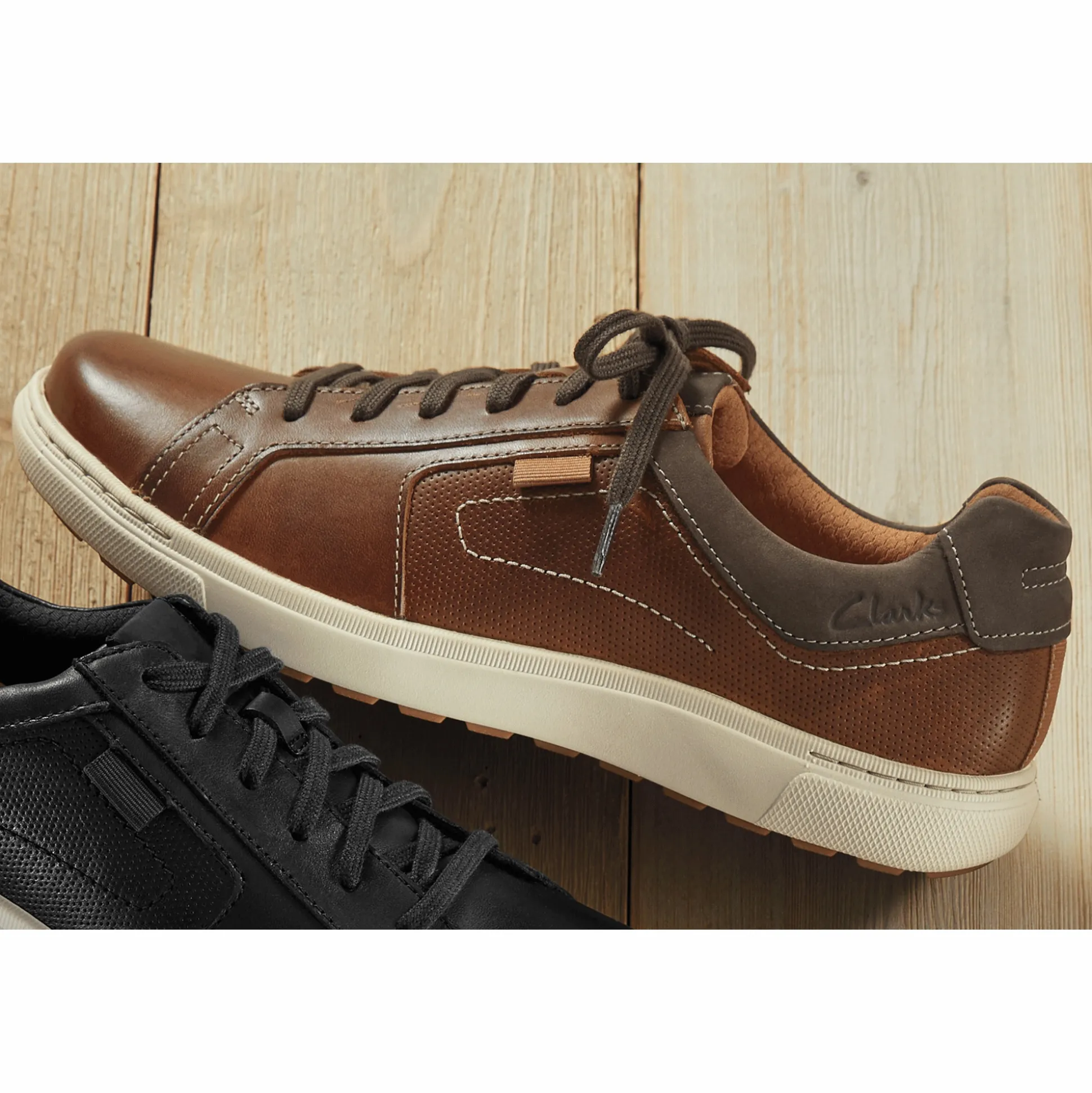Clarks Leather Mapstone Lace-Up Shoe for Men