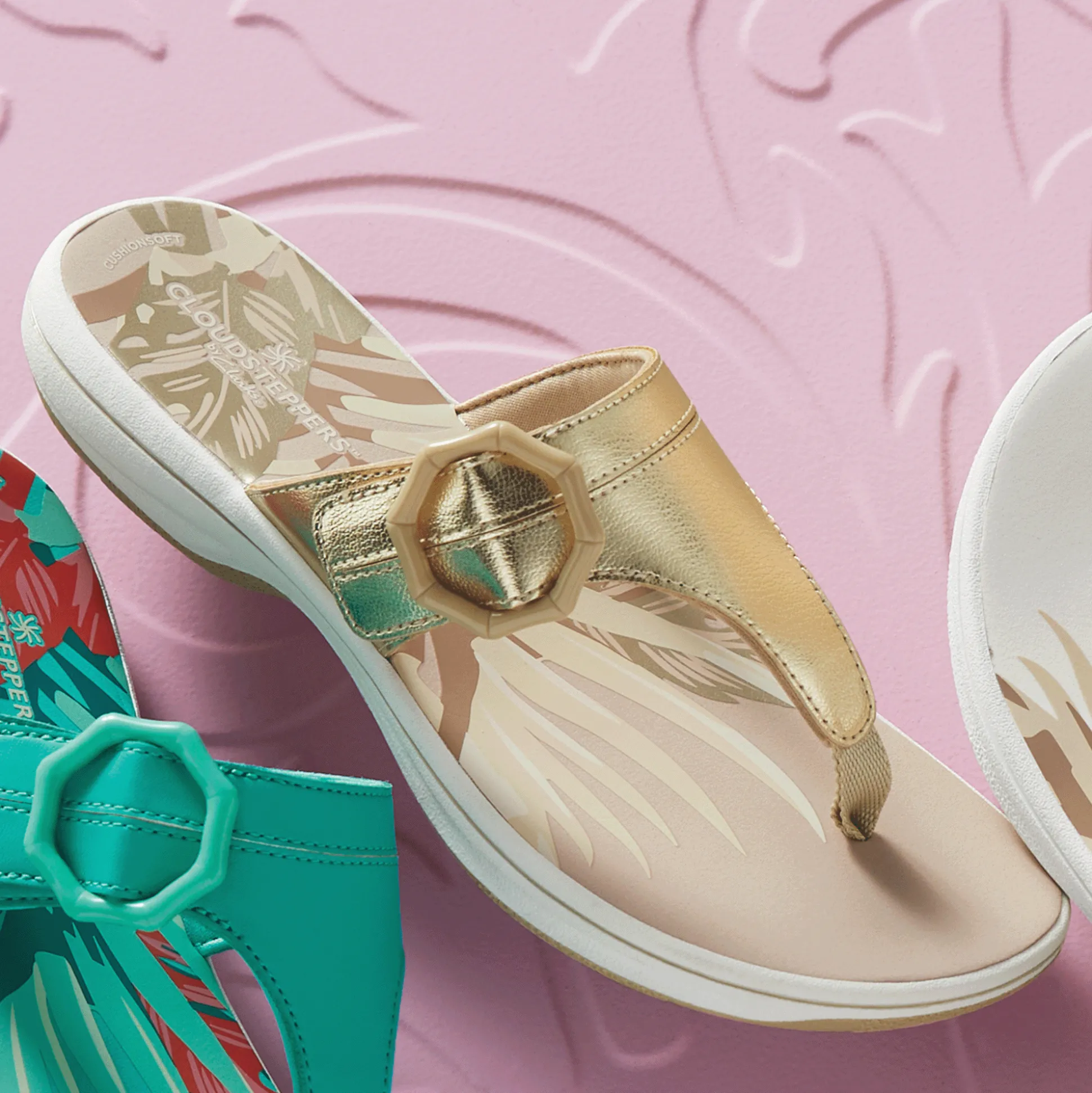 Cloudsteppers Breeze Cove Adjustable Sandal by Clarks