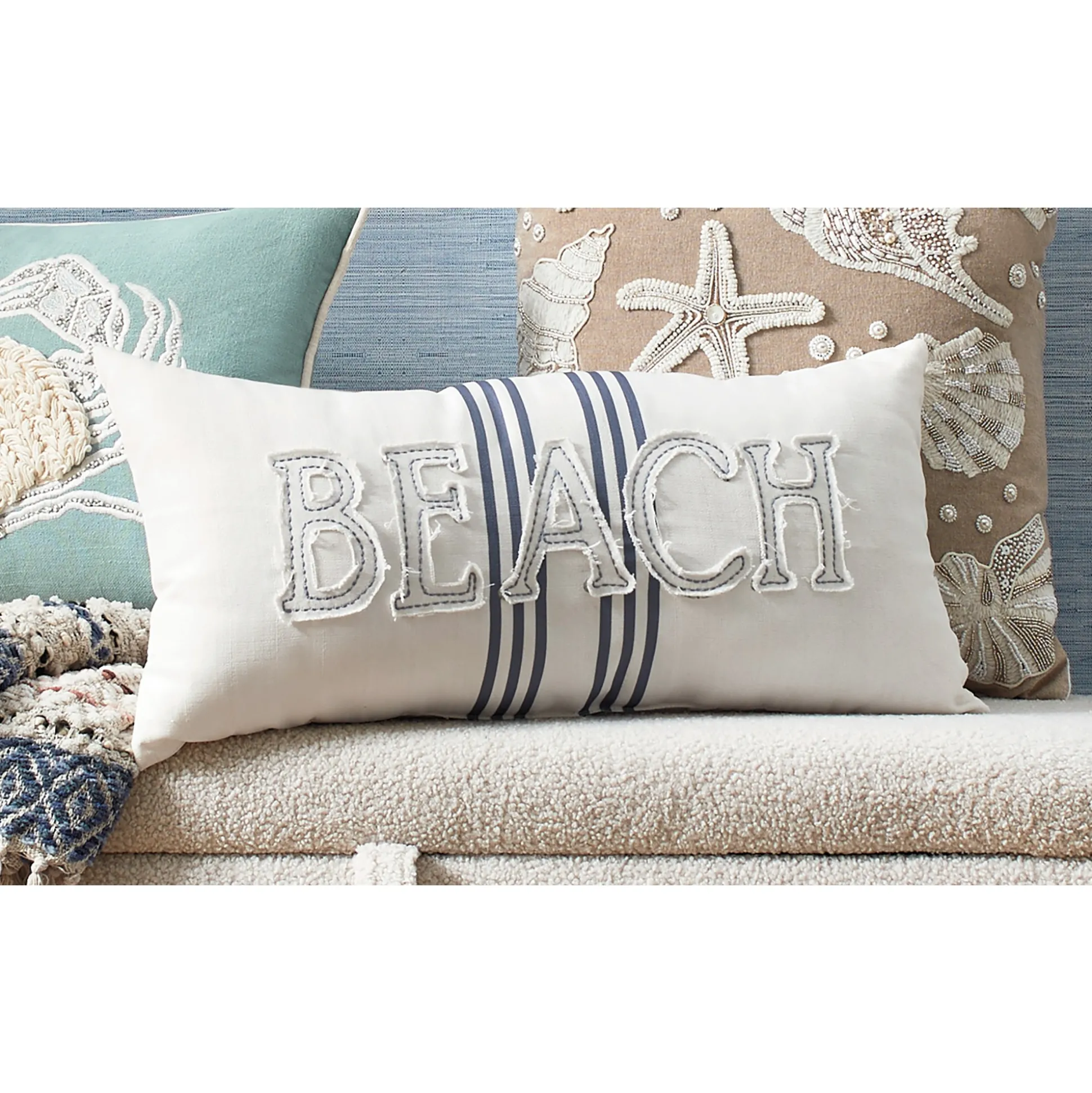 Coastal Beach Accent Pillow