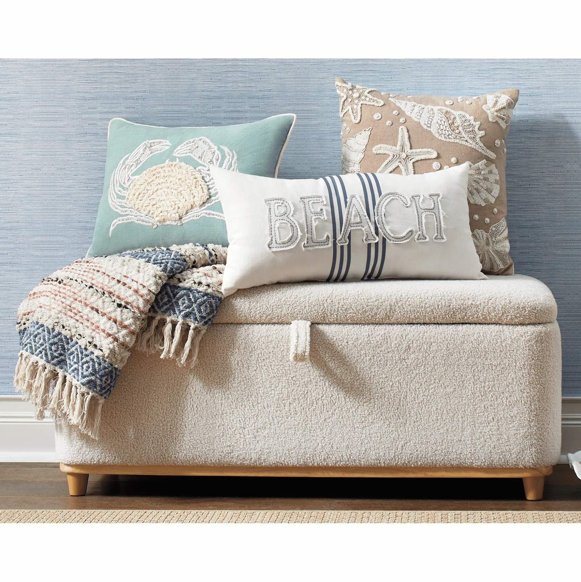 Coastal Beach Accent Pillow