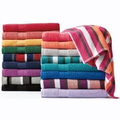 Color Connection Cotton Bath Towel Set, 8 Pieces